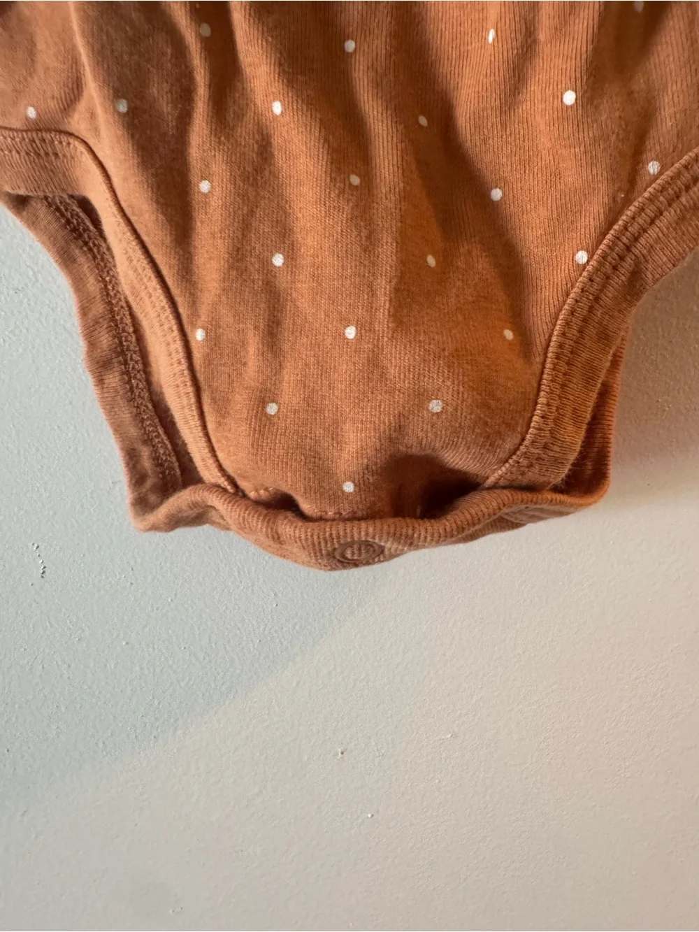 Carter's Rust One-Piece with White Dot Print